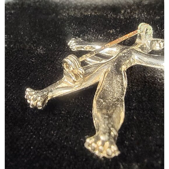 Vintage 1950's Ragdoll Brooch, silver plated - Picture 14 of 14